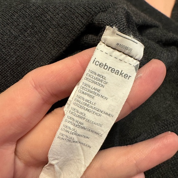 Icebreaker Women's Dark Gray Cowl Neck Sweater - Picture 8 of 10